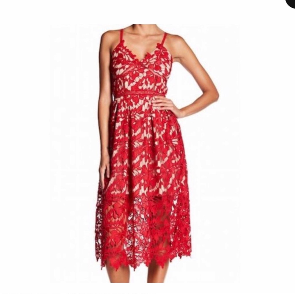 Love...Ady
Lace Fit & Flare Dress